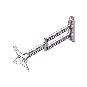 حامل شاشة كمبيوتر عالمي قابل للتعديل من ليجيو، حامل تلفزيون قابل للدوران والتمديد للتثبيت على الحائط - Product Image 1