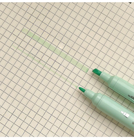 Stylo marqueur double pointe, surligneur fluorescent, couleur Morandi, ensemble de marqueurs pour étudiants, stylo grande capacité