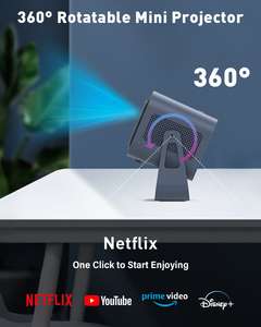 Proyector Inteligente ISMARTX18 con <span class=keywords><strong>Android</strong></span> 13 para Cine en Casa 360 °   Proyectores de Cine Portátiles con Enfoque Eléctrico Automático Keystone Giratorio, WiFi 6 - Product Image 4