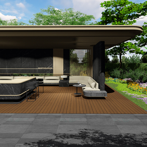 Planches de terrasse en WPC hautement durables, résistantes aux fissures, faciles à installer pour les patios, revêtement de sol en WPC, <span class=keywords><strong>bois</strong></span> synthétique, planches de terrasse en <span class=keywords><strong>bois</strong></span> - Product Image 2