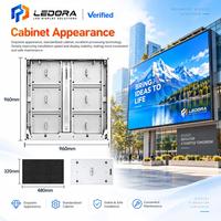 Panneau d'affichage LED extérieur couleur pleine pour façade de bâtiment, P4 4 mm, 5760x2880 mm, IP65 étanche, 6500 cd, haute luminosité