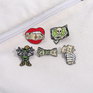 Spille in metallo con risvolto e cartoni animati, - Product Image 5