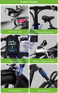 7Go EB3 Venta caliente E-bike Plegable 20 pulgadas Mountain Fat Wheel Bike para adultos Bicicleta eléctrica plegable <span class=keywords><strong>Ebike</strong></span> - Product Image 3