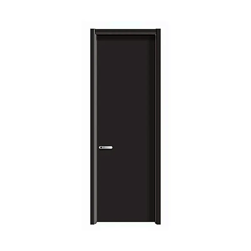 30x80 new fiberglass polymer black interior room water proof flush slab door design