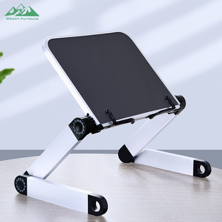 Qianli Foldable Metal Book Stand, Metal Easel Book Stand, Metal Book Stand Metal Easel Book Stand Metal Book Stand Reading Rack Adjustable Cookbook Stand Light Blue