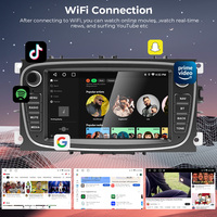 Radio Multimedia Android para Auto con GPS y WiFi de Primera Clase para Ford Focus 2 2008-2011, S-Max, Mondeo, Galaxy, C-Max
