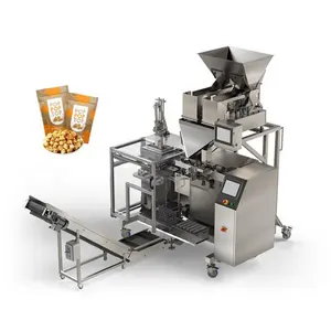 Automatic Stand Up Pouch Doypack Weighing Packing Machine Granule Peanut Nuts Packaging Machine