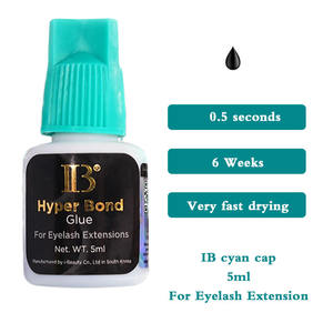 Corée Noir Cils Adhésif IB Colle pour Extensions de Cils Corée 5ml En Gros Ib Adhésif Sans Latex <span class=keywords><strong>Extension</strong></span> De Cils Colle - Product Image 1