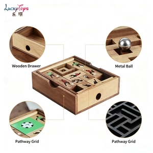 Jeu de <span class=keywords><strong>puzzle</strong></span> en bois classique : <span class=keywords><strong>Puzzle</strong></span> de déplacement et curseur de joueur de football Klotzky, jouet Montessori unisexe en bois - Product Image 6