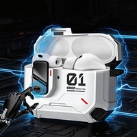 Étui de protection compatible avec les écouteurs Pro3 de 3e génération avec interrupteur de verrouillage et support pour coque d'écouteurs Pro2 de 4e génération