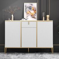 Meubles de maison, buffet moderne blanc de style nordique pour salon, armoires latérales de luxe avec rangement à tiroirs