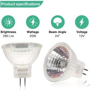 Lámpara halógena de cubierta de vidrio barata 12V 20W blanco cálido MR11 <span class=keywords><strong>bombilla</strong></span> halógena regulable para luces de <span class=keywords><strong>techo</strong></span> - Product Image 4