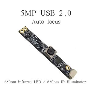 Módulo de Cámara USB LLGCAM de 5MP con Enfoque Automático, Sensor CMOS de 1/4 Pulgadas, Campo de Visión de 78 Grados, IR de 650nm, USB2.0 UVC, Plug and Play, Mini Módulo de Cámara - Product Image 1