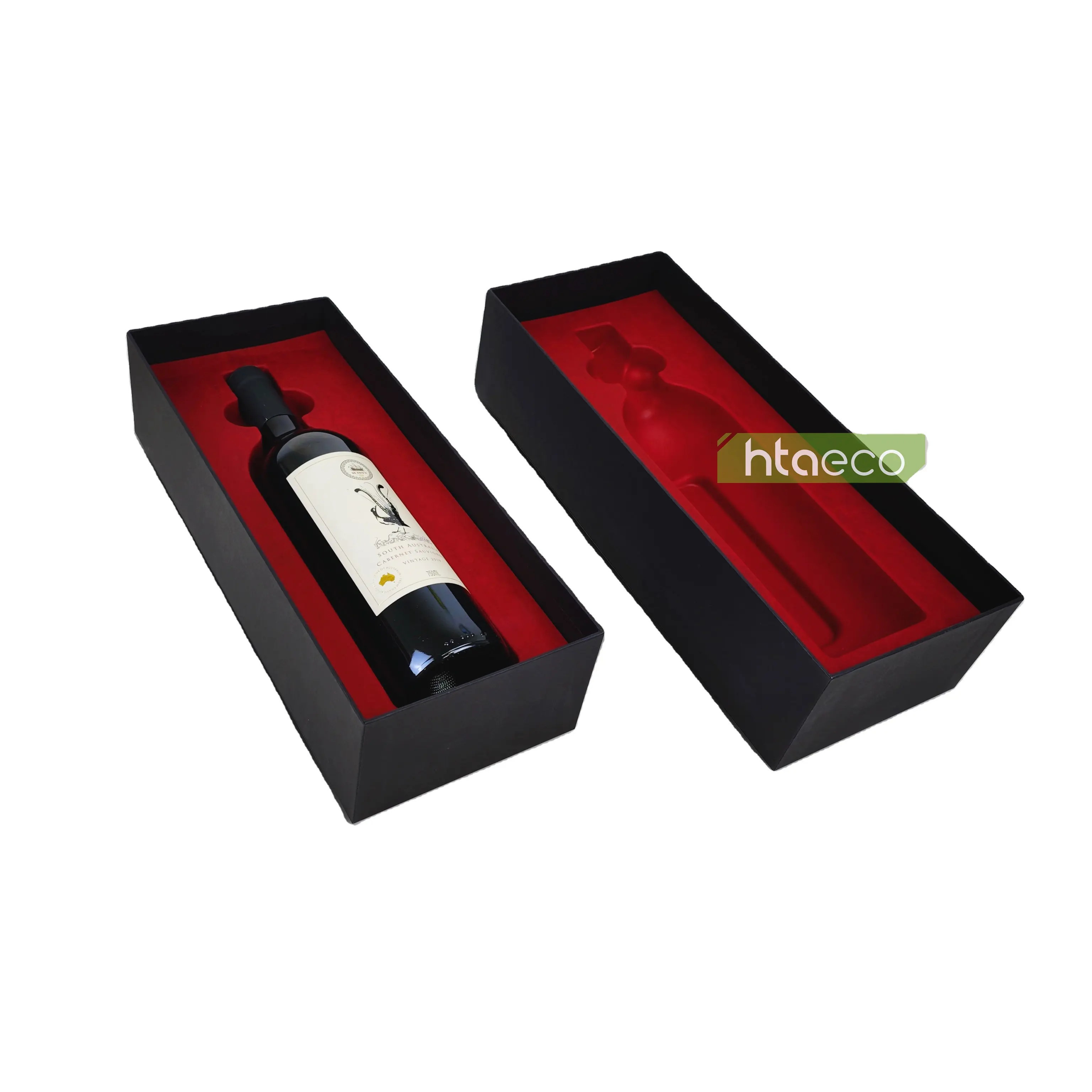 Scatola di carta di personalizzazione della fabbrica modellato vassoio di polpa per il vassoio di imballaggio del vino rosso