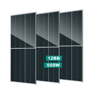 Panneau solaire de type N mono de qualité supérieure Paneles Solares 550 Watts Type Hjt pour détaillant