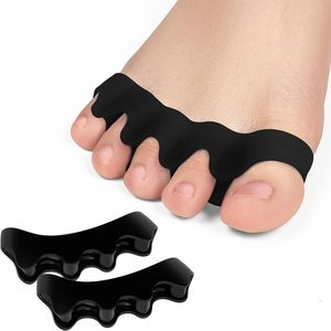 Corrector de Juanetes con Soporte de Arco Aislado de Silicona Negra y Diseño de Cinco Orificios, Separador de Dedos para Hombres/Mujeres, Restaura la Forma Original del Dedo - Product Image 1