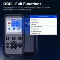 Escáner OBDII/OBD2 Android para MaxiDiag MD806 Pro, 1 Año de Garantía, Lectura/Borrado de Códigos de Sistema Completo, AutoScan en Tiempo Real, Herramienta de Diagnóstico Automotriz