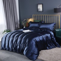 Parure de lit en soie confortable de fabrication artisanale, draps de luxe, ensemble de literie