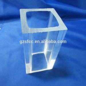Tube carré en acrylique, tube rectangulaire transparent rigide, PMMA, tube carré en plastique extrudé transparent - Product Image 5