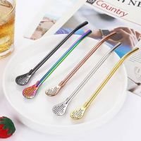Filtre à paille en acier inoxydable lavable, filtre tubulaire fait main pour Yerba Maté, outil de boisson pratique et pratique, accessoires de bar