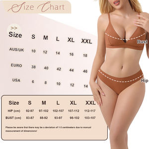 סט הלבשה תחתונה BR15 DD03 ODM לנשים, חזייה ללא ברזלים בצורת משולש, סקסית עם מחשוף עמוק, רכה, סגירת גב, ותחתוני חוטיני. - Product Image 6