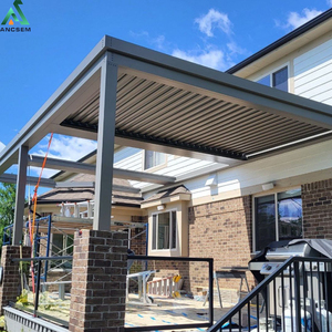 Pergola Bioclimatique en Aluminium Durable, Adaptation au Terrain, Multi-Installations, Autoportante ou Murale, <span class=keywords><strong>Abri</strong></span> pour Villa et Cour - Product Image 4