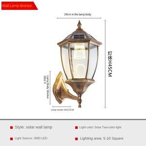 Lampes solaires à LED pour décoration de jardin, lampe étanche en aluminium de Noël pour l'extérieur, éclairage 3D pour pelouse et paysage - Product Image 2