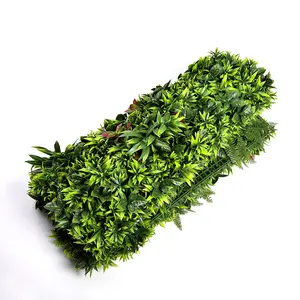 ZC siepe di bosso artificiale 3D anti-uv decorazione esterna interna verde pannello giungla finta pianta artificiale parete erba