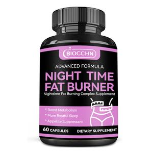 เครื่องเผาผลาญไขมันในเวลากลางคืนแคปซูลอาหารเสริมระงับความอยากอาหารสนับสนุนการเผาผลาญบูสเตอร์พร้อมเมลาโทนินสำหรับการนอนหลับ - Product Image 1