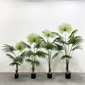 Ventaglio artificiale pianta sempreverde in plastica con 149 in vaso pianta <span class=keywords><strong>da</strong></span> <span class=keywords><strong>giardino</strong></span> stile fiorista Bonsai - Product Image 1