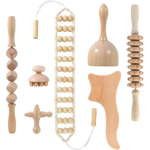 <span class=keywords><strong>Rodillo</strong></span> de Masaje de Celulitis de Madera para el Cuerpo - Herramienta Manual para Alivio Muscular, Drenaje Linfático y Escultura Corporal - Product Image 6