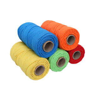 Оптовая продажа, 5 мм черный высокопрочный экологичный 100% хлопковый шнур макраме для сумок, одежды, домашнего текстиля, ремесла - Product Image 3