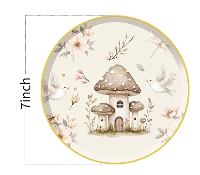 plato de papel de 7 pulgadas