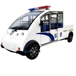 Heavy-Duty Low-Speed Security <b>Utility</b> Cart with Warning Light <b>Bar</b> for Community and Campus Patrol - Product Image 1