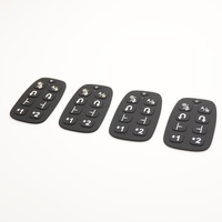 Teclado de Silicona Personalizado OEM con Símbolos de Función Impresos para Ensamblaje de Control Remoto Inalámbrico
