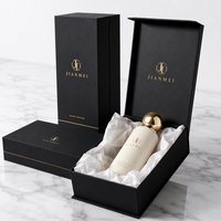 Ensemble d'emballages cosmétiques dorés avec pots en verre à couvercle rond pour crème cosmétique de 30g, 50g, 100g et flacons de 120ml, 150ml