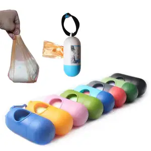Disposable Plastic portable pet waste poop bags with dispenser baby nappy changing garbage collection diaper bag holder