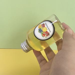 Bouteille de boisson en plastique sans BPA de 300 ml/500 ml avec couvercle en aluminium <span class=keywords><strong>Boston</strong></span> Round, plastique de qualité alimentaire pour thé au lait, jus, soda - Product Image 2