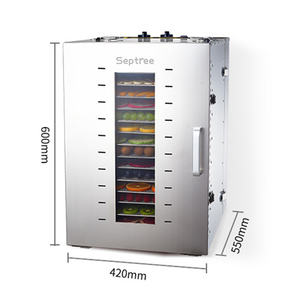 Sécheur de fruits à 16 étages, sécheur de fruits domestique, petit sécheur de fruits, dissolvant de haricots, déshydrateur d'aliments pour animaux de compagnie, machine de séchage à l'air, commercial - Product Image 4