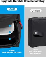 Sac à dos pour fauteuil roulant à prix d'usine, sac d'accessoires pour fauteuil roulant, sac à suspendre au dos, sac d'accessoires spécial
