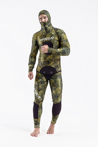 Combinaison de plongée en néoprène Hisea <span class=keywords><strong>Seac</strong></span> 7 mm pour homme, combinaison de plongée divisée, vêtements de pêche et de chasse, matière intérieure CR siamoise, peau lisse - Product Image 4