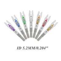 Nocks LED Lumineux pour Tir à l'Arc et Chasse, Diamètres 5.2/6.2/7.6 MM, .204/.246/.300, Nocks LED Automatiques pour Flèches en Carbone et Fléchettes de Baleines