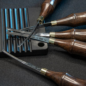 Outil de rondeur de bords <span class=keywords><strong>en</strong></span> cuir tanné végétal <span class=keywords><strong>en</strong></span> acier poudré, articles <span class=keywords><strong>en</strong></span> cuir faits à la main, coupe-bords DIY, coupe-bords de style japonais - Product Image 2