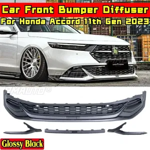 For Accord Body Kit Bumper <b>Splitter</b> Glossy Black YOFER Style Front Bumper <b>Lip</b> for Honda Accord 11th Gen 2023 Car Accessories - Product Image 1