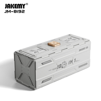 JM-8192 Kit de tournevis magnétique multi-embouts de 180 pièces pour réparation de téléphones portables - Trousse d'outils de précision manuelle OEM en plastique