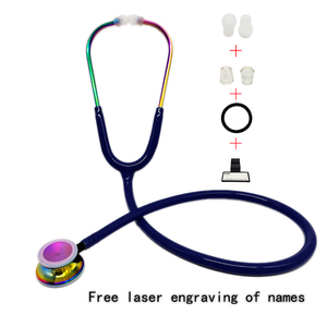 Высококачественный медицинский легкий ручной двухголовочный двухсторонний цифровой диафрагменный стетоскоп с частотным преобразованием и подвесным креплением - Product Image 4