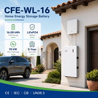 Batterie solaire résidentielle ESS CFE-WL-16 16KWH 51.2V 314Ah LiFePO4 6000+ cycles, murale, format split, garantie 5 ans