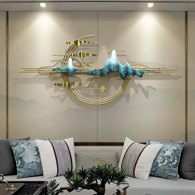 200 x 86 dropshipping produkte 2024 gold metall handwerk dekoration wohnzimmer wand kreatives eisenlicht luxus wand kunst hängen