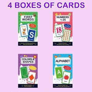 Nuevas Tarjetas Cognitivas para Aprender 26 Letras, Colores, Formas, Números y Palabras, Tarjetas Educativas Tempranas para Niños y Niñas - Product Image 2