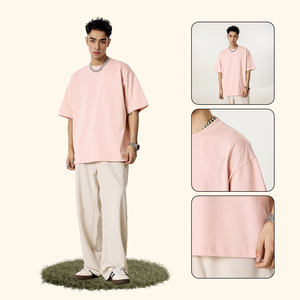 เสื้อยืดเปล่าพิมพ์โลโก้ตามสั่งสำหรับผู้ชาย โรงงานผลิตเสื้อผ้า ไซส์ใหญ่ ผ้าหนา 100% ผ้าฝ้าย พิมพ์ลาย 255GSM เสื้อยืดแขนสั้น ขายส่ง - Product Image 2